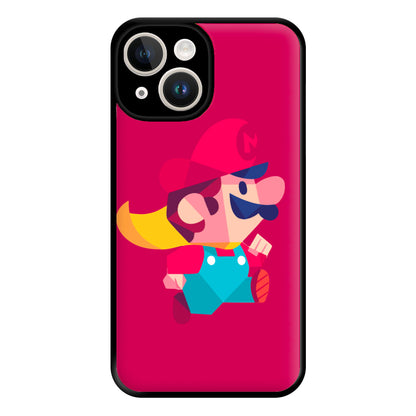 Running Mario - Mario Phone Case for iPhone 14