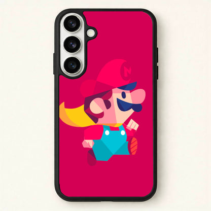 Running Mario - Mario Phone Case for Galaxy S26