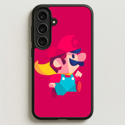 Running Mario - Mario Phone Case for Galaxy S25FE
