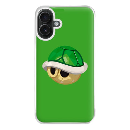 Green Koopa Troopa Shell - Mario Phone Case for iPhone 16 Plus