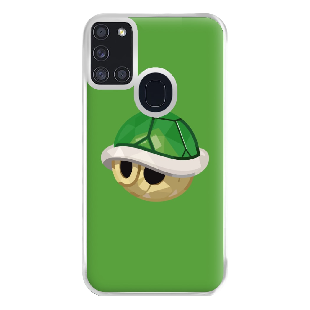 Green Koopa Troopa Shell - Mario Phone Case for Galaxy A21s