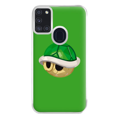 Green Koopa Troopa Shell - Mario Phone Case for Galaxy A21s