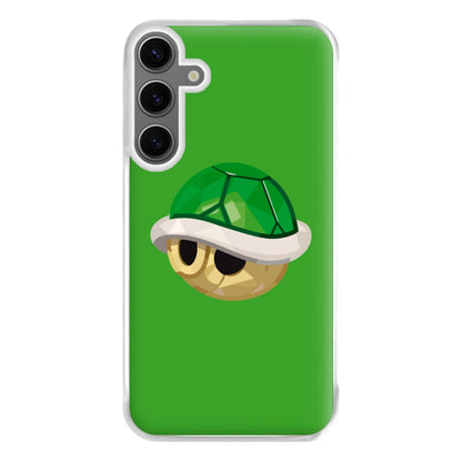 Green Koopa Troopa Shell - Mario Phone Case for Galaxy S24FE