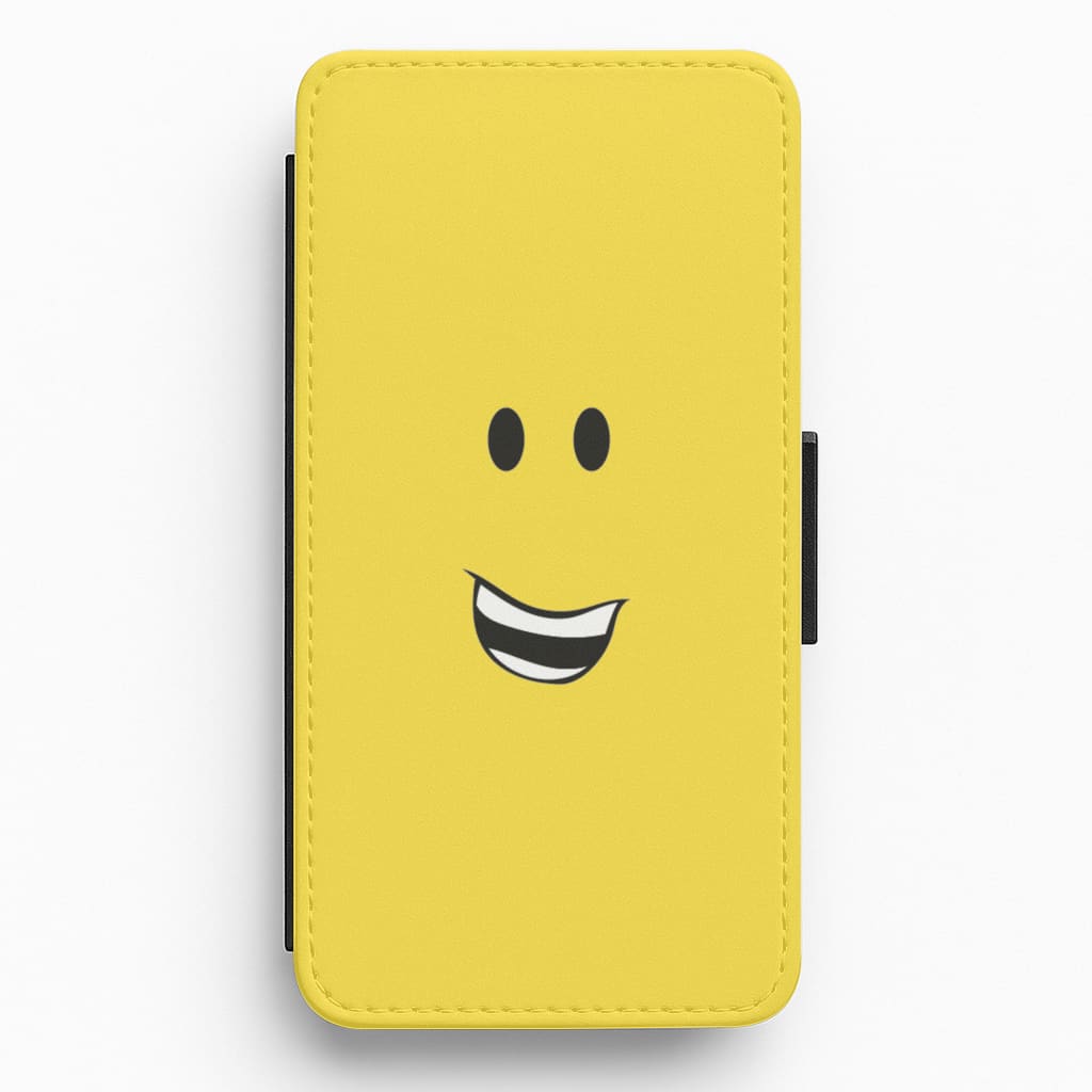 Yellow Face Flip / Wallet Phone Case