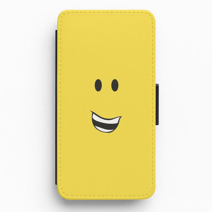 Yellow Face Flip / Wallet Phone Case