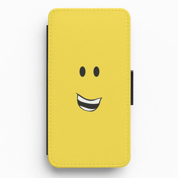 Yellow Face Flip / Wallet Phone Case
