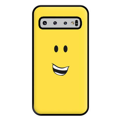 Yellow Face Phone Case for Galaxy S10 Plus