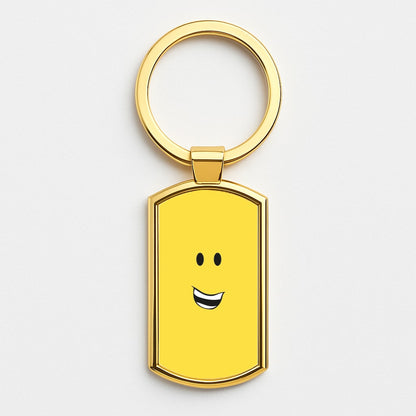 Yellow Face Gold Keyring