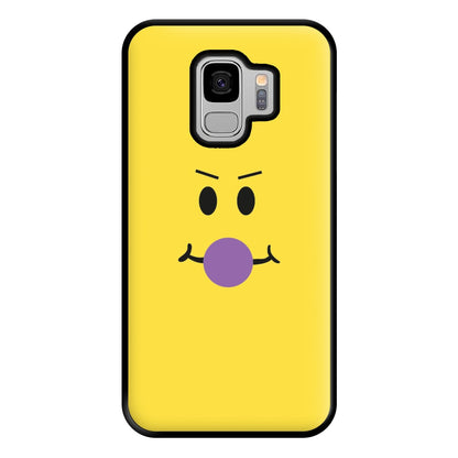 Yellow Face Purple Phone Case for Galaxy S9 Plus