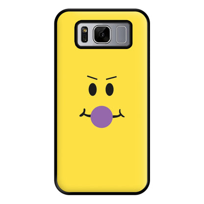 Yellow Face Purple Phone Case for Galaxy S8 Plus