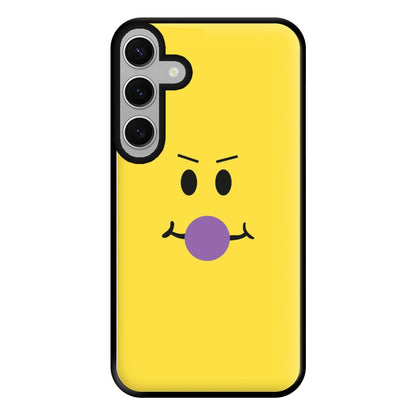 Yellow Face Purple Phone Case for Galaxy S24FE