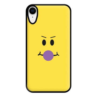 Yellow Face Purple Phone Case for iPhone XR