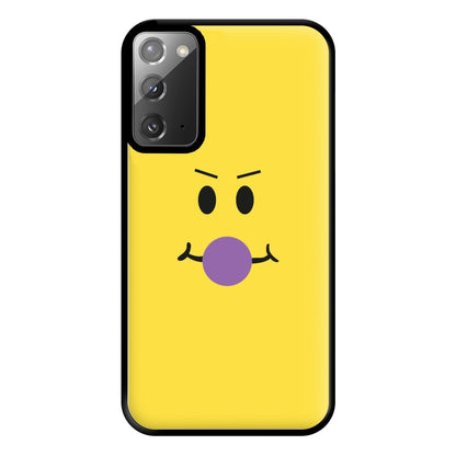 Yellow Face Purple Phone Case for Galaxy Note 20 Ultra