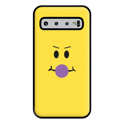 Yellow Face Purple Phone Case for Galaxy S10 Plus