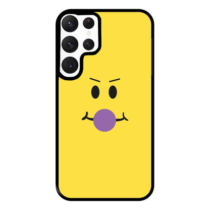 Yellow Face Purple Phone Case for Galaxy S22 Ultra