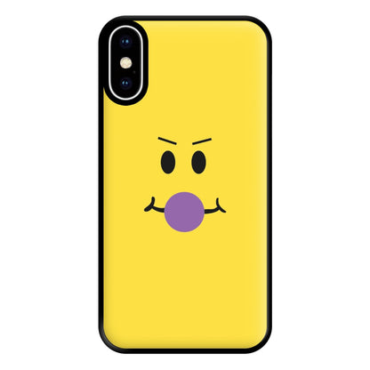 Yellow Face Purple Phone Case for iPhone XS Max