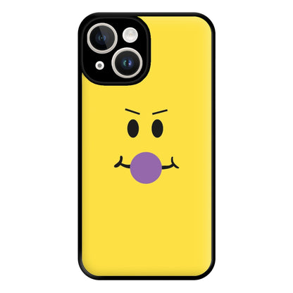 Yellow Face Purple Phone Case for iPhone 14