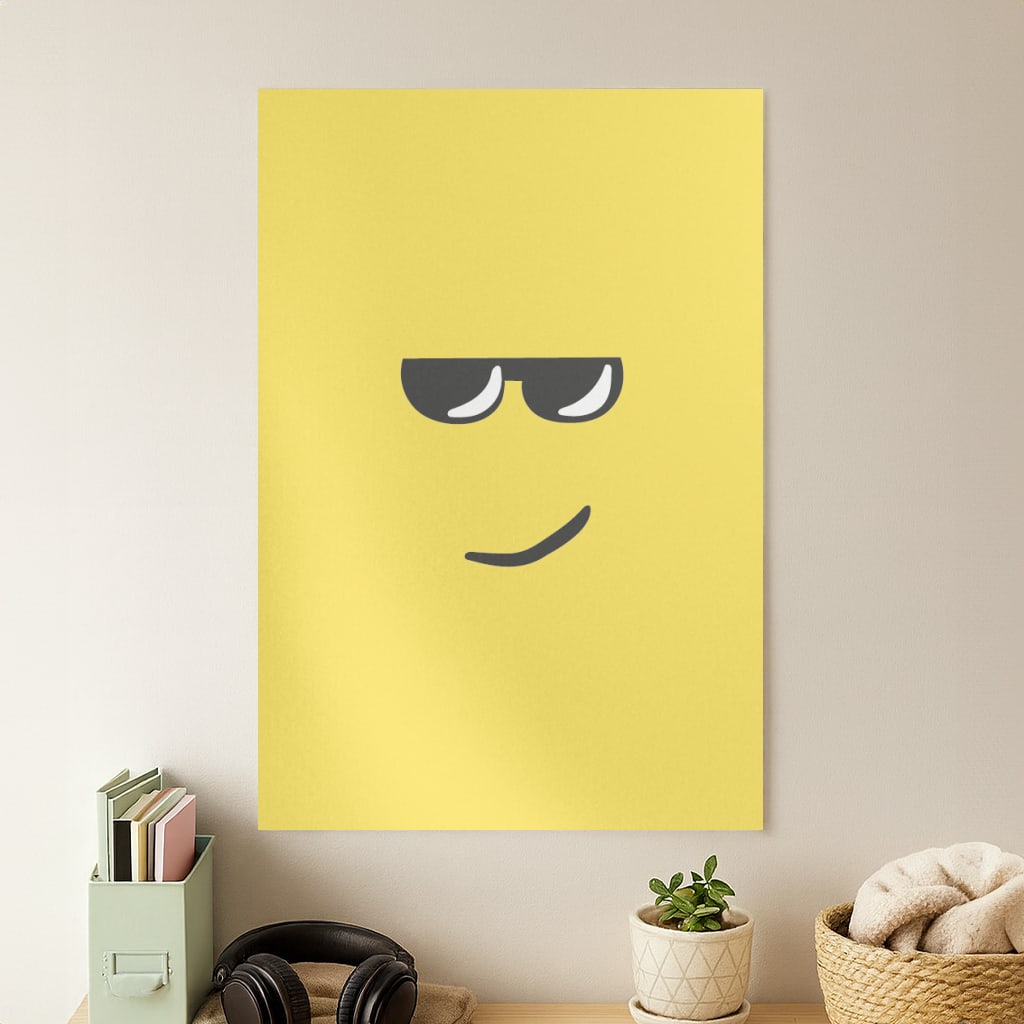 Yellow Face Shades Poster