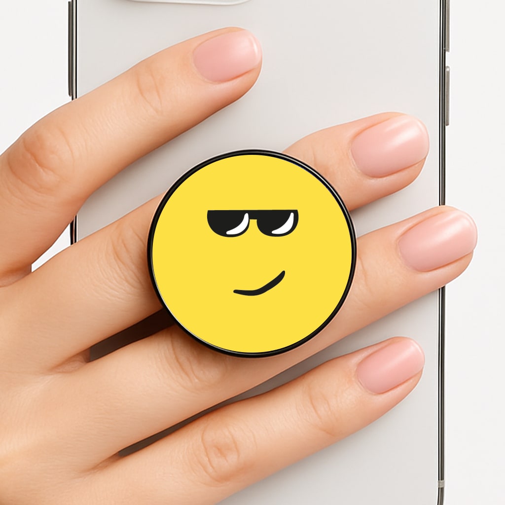 Yellow Face Shades Phone Grip