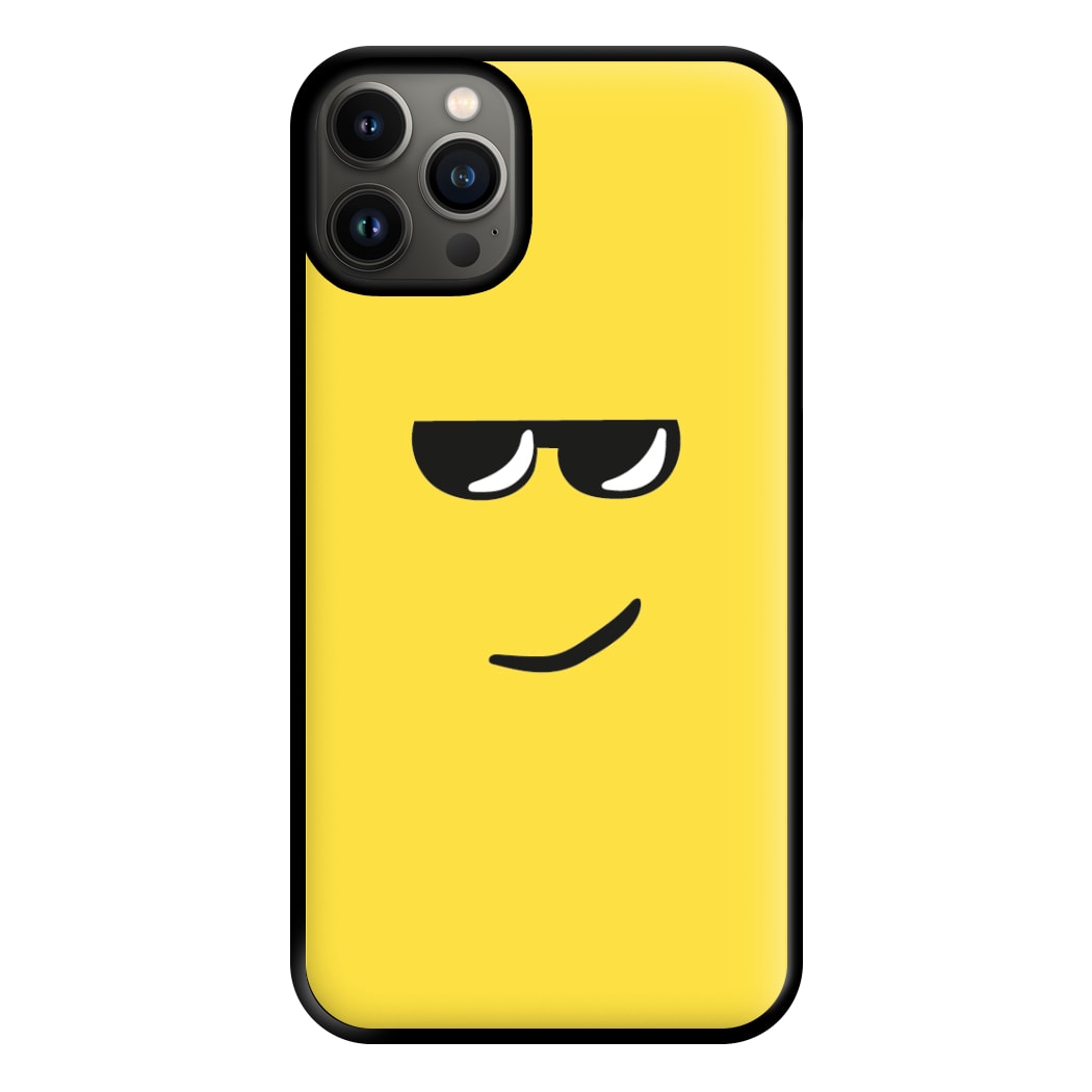 Yellow Face Shades Phone Case for iPhone 13