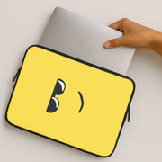 Yellow Face Shades Laptop Sleeve 2