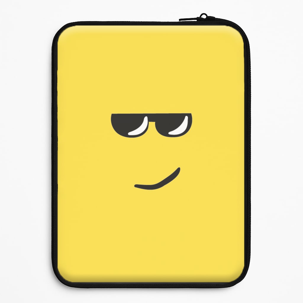 Yellow Face Shades Laptop Sleeve