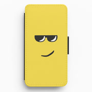 Yellow Face Shades Flip / Wallet Phone Case 1