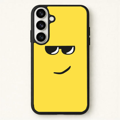 Yellow Face Shades Phone Case for Galaxy S26