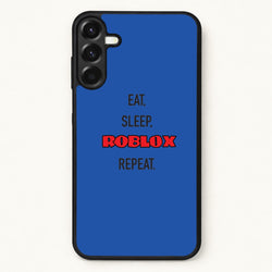 Eat, sleep, repeat Phone Case for Galaxy A17