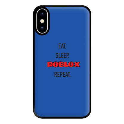 Eat, sleep, repeat Phone Case for iPhone XS Max