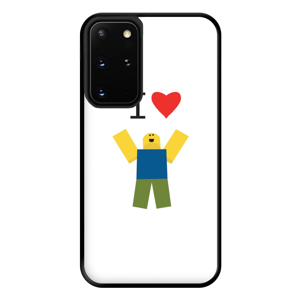 I love Blox Gaming Phone Case for Galaxy S20 Plus