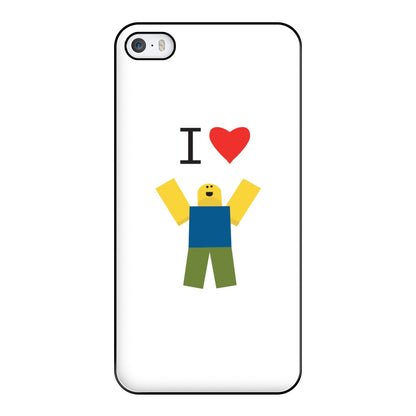 I love Blox Gaming Phone Case for iPhone 5 / 5s / SE 2016