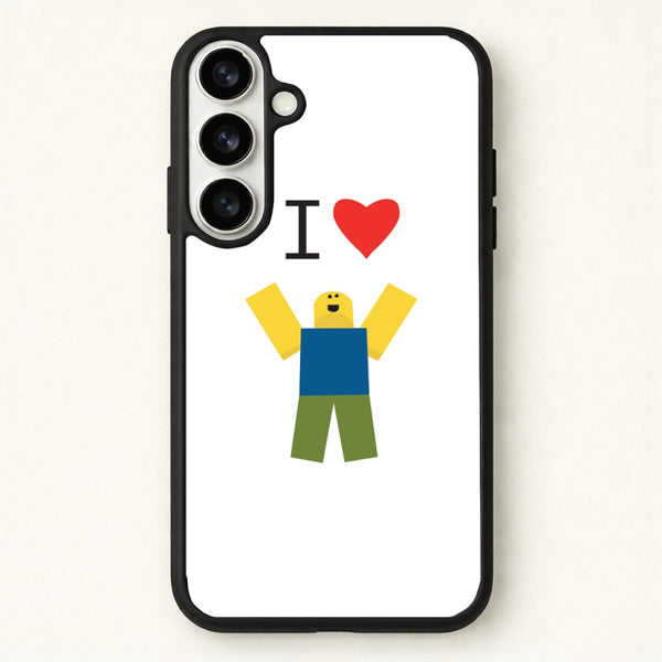 I love Blox Gaming Phone Case for Galaxy S26