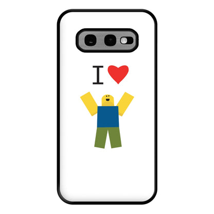 I love Blox Gaming Phone Case for Galaxy S10e