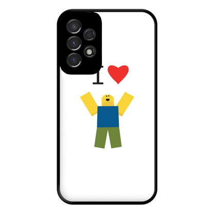 I love Blox Gaming Phone Case for Galaxy A53