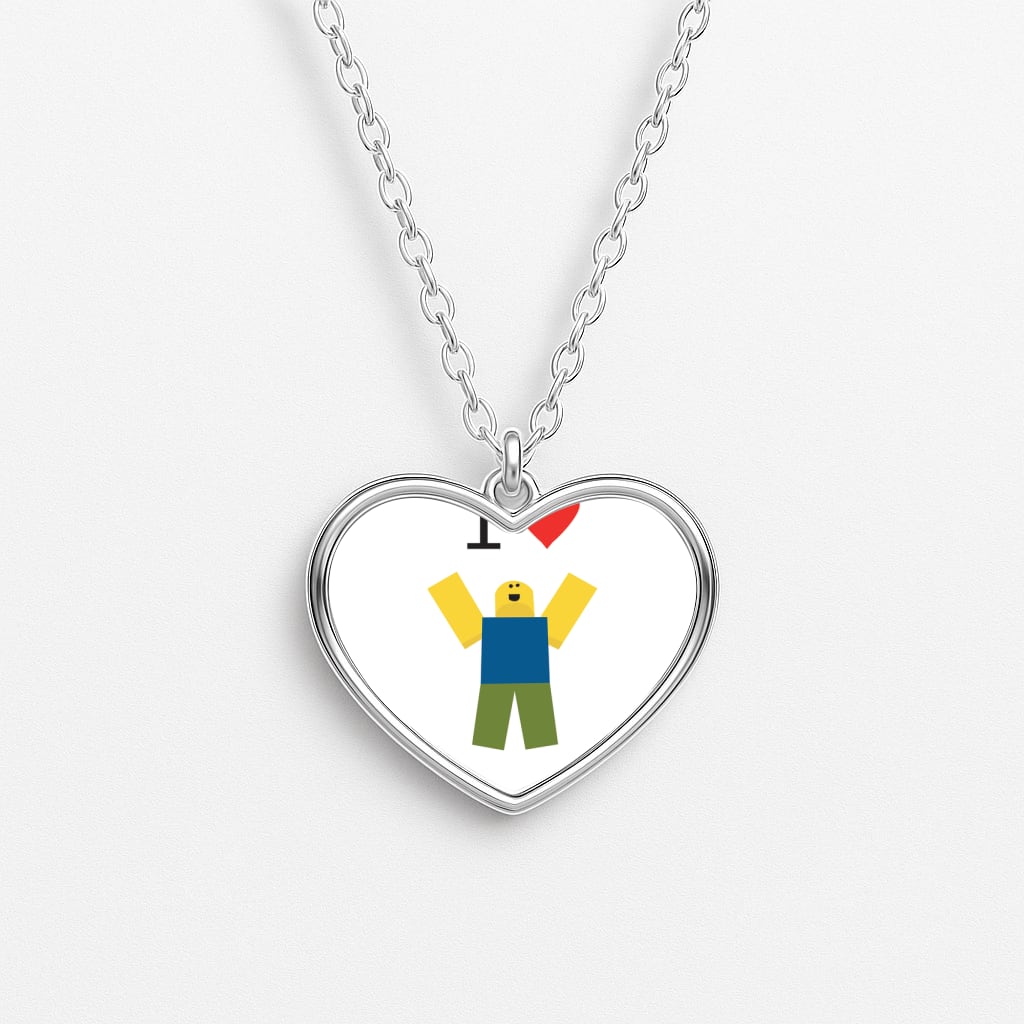 I love Blox Gaming Heart Necklace
