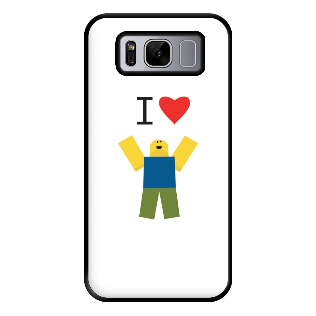 I love Blox Gaming Phone Case for Galaxy S8 Plus