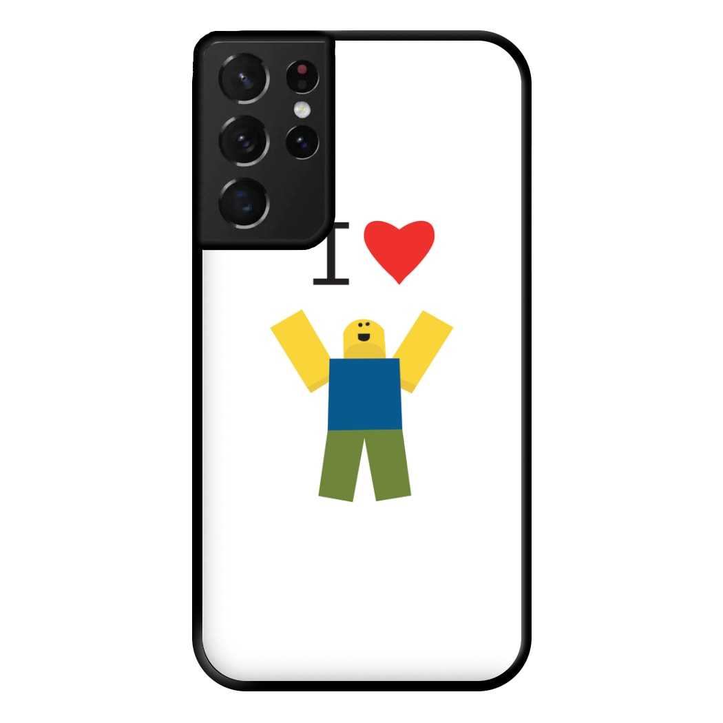 I love Blox Gaming Phone Case for Galaxy S21 Ultra