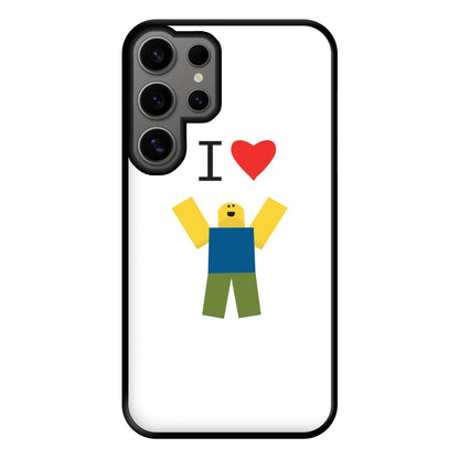 I love Blox Gaming Phone Case for Galaxy S24 Ultra