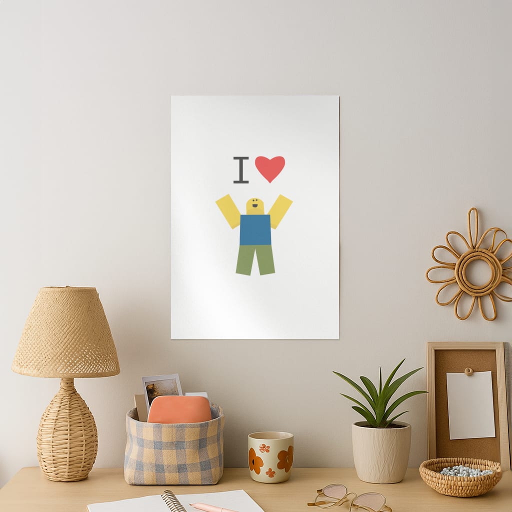 I love Blox Gaming Art Print