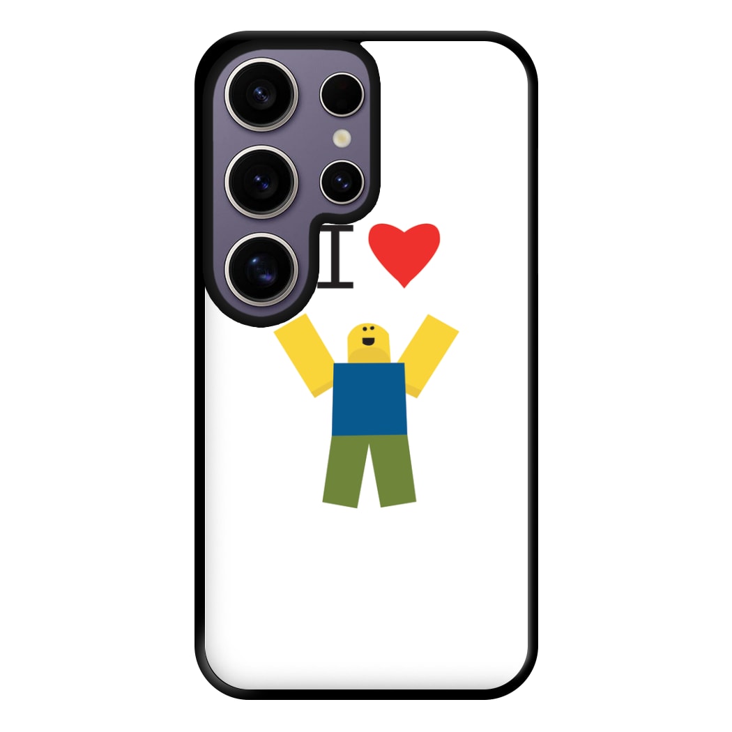 I love Blox Gaming Phone Case for Galaxy S25 Ultra