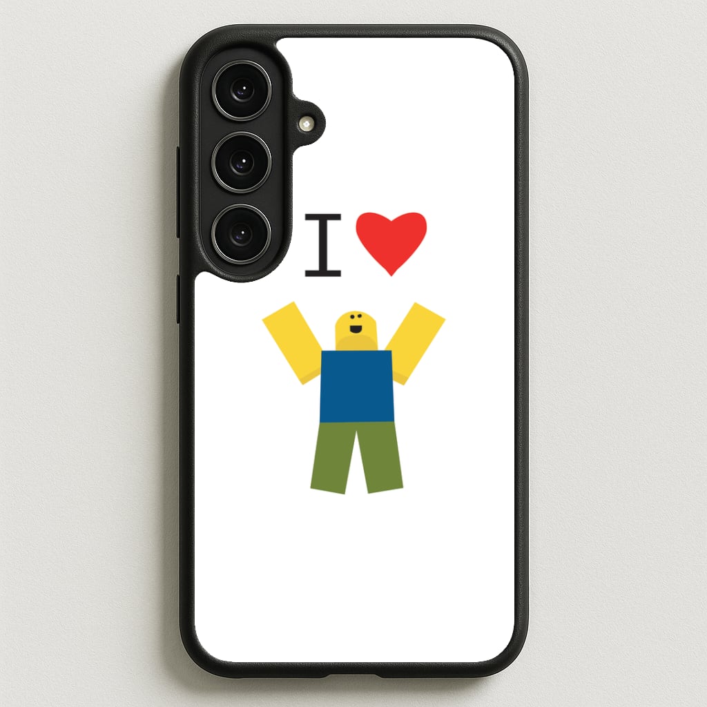 I love Blox Gaming Phone Case for Galaxy S25FE