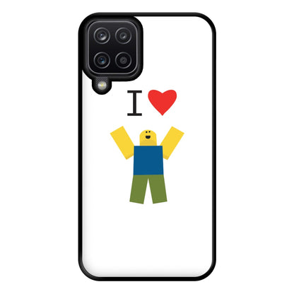 I love Blox Gaming Phone Case for Galaxy A12