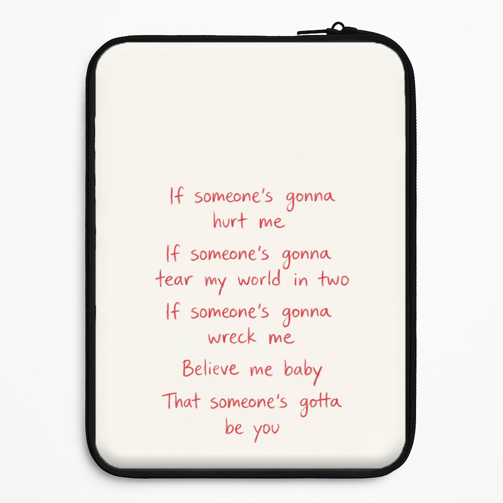 Babydoll Lyrics Laptop Sleeve