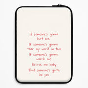 Babydoll Lyrics Laptop Sleeve 1