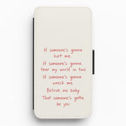 Babydoll Lyrics Flip / Wallet Phone Case 1