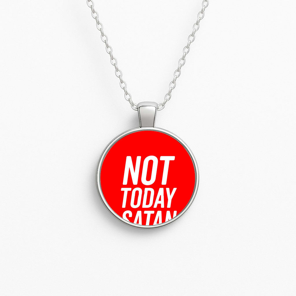 Red Not Today Satan - Drag Queen's Drag Race Circle Necklace