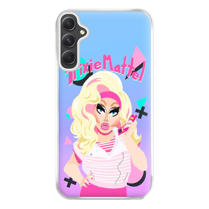 Trixie Mattel 80's Realness - Drag Queen's Drag Race Phone Case for Galaxy A54