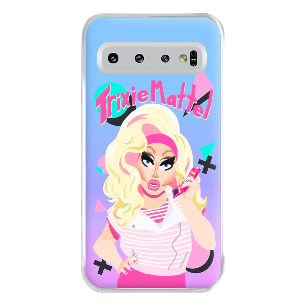 Trixie Mattel 80's Realness - Drag Queen's Drag Race Phone Case for Galaxy S10 Plus