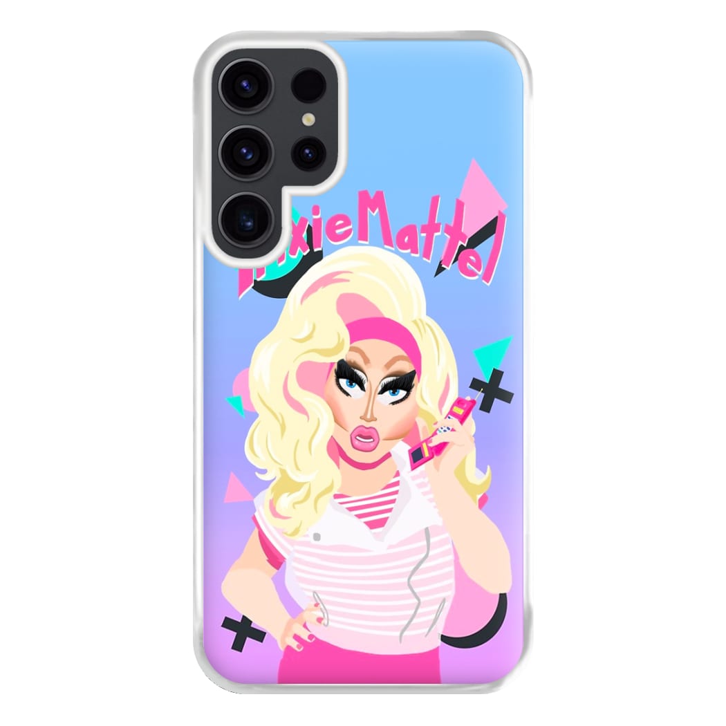 Trixie Mattel 80's Realness - Drag Queen's Drag Race Phone Case for Galaxy S23 Ultra